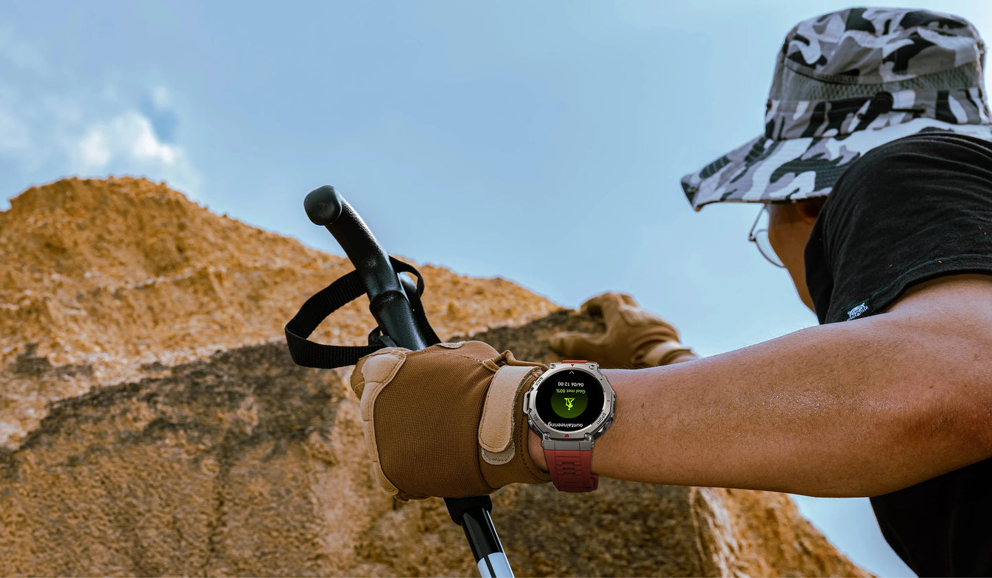 VWAR T-Rex3 GPS reloj inteligente 2025 para Xiaomi Samsung reloj inteligente militar hombres 5ATM impermeable 170 modos deportivos GPS incorporado BT llamada