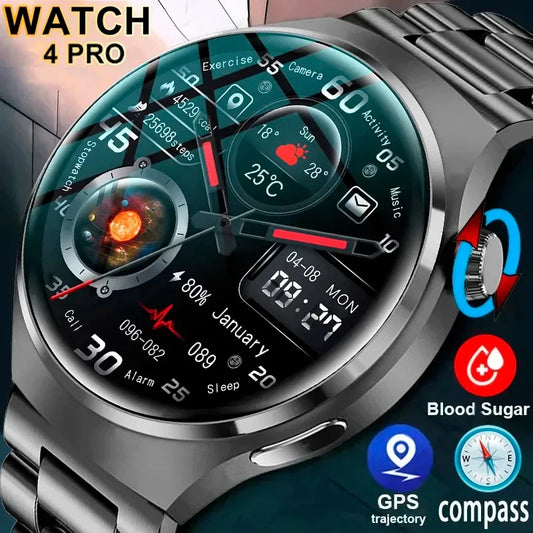 Huawei-reloj inteligente 4 Pro para hombre, accesorio de pulsera resistente al agua IP68 con GPS, control del ritmo cardíaco, llamadas, Bluetooth, pantalla HD de 360x360